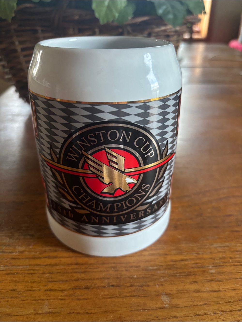 ©️1996 Winston Cup Champions 25th Anniversary Special Edition Collectors stein